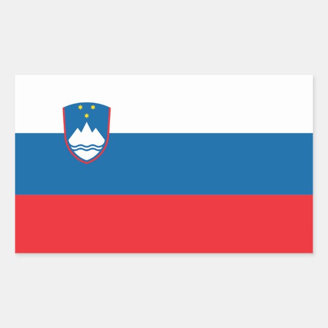 STICKER RECTANGULAIRE SLOVENIE (Devant)
