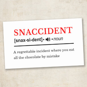 Sticker Rectangulaire Snaccident - Définition de dictionnaire personnali