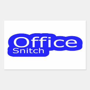Sticker Rectangulaire Snitch de bureau Humour de bureau