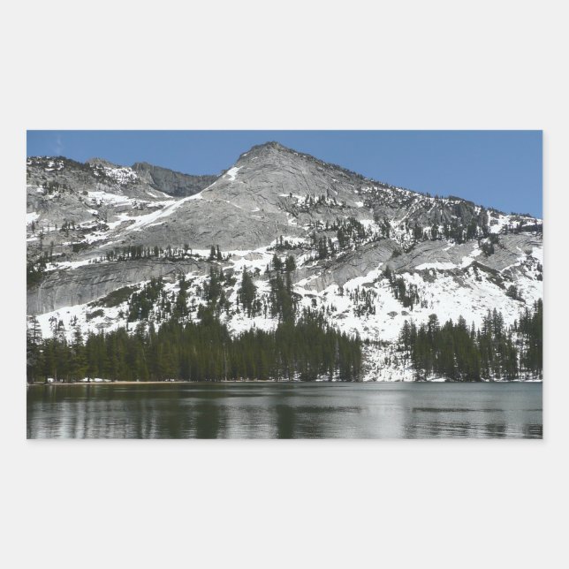 Sticker Rectangulaire Snowy Tenaya Lake Yosemite National Park Photo (Devant)