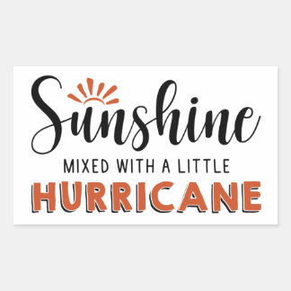 Sticker Rectangulaire Soleil Avec Un Petit Ouragan