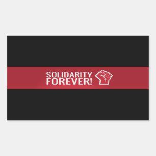 Sticker Rectangulaire Solidarité pour toujours !