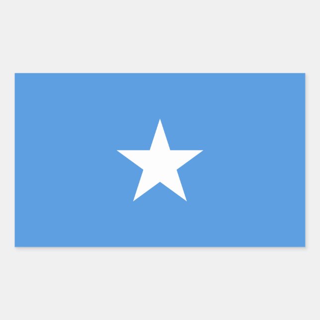 Sticker Rectangulaire Somalia Flag (Devant)