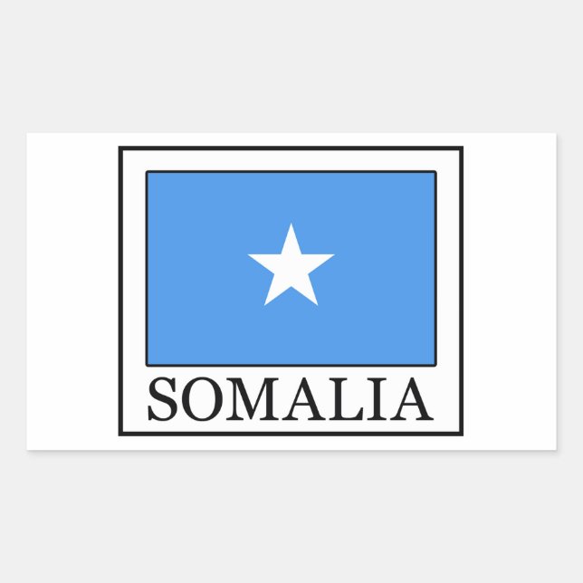 Sticker Rectangulaire Somalie (Devant)