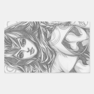 Sticker Rectangulaire Sorcière Écarlate ~ Wanda Maximoff