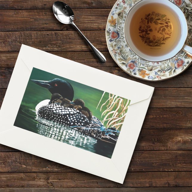 Sticker Rectangulaire Sortie de la famille Loon (Créateur téléchargé)