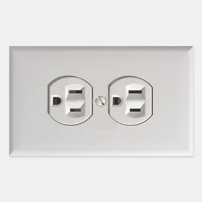 Sticker Rectangulaire Sortie électrique d'urgence (Devant)