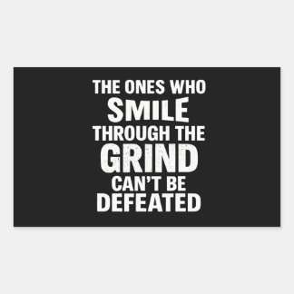 Sticker Rectangulaire Sourire broyer gymnase motivation citation avec te