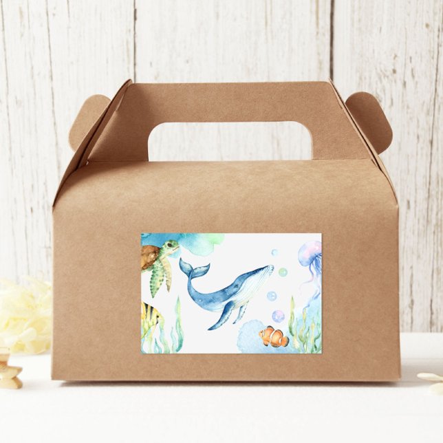 Sticker Rectangulaire Sous la mer (Créateur téléchargé)