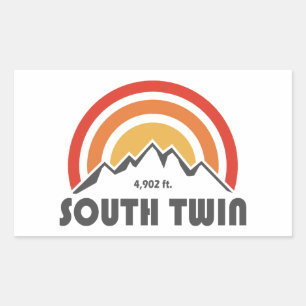 Sticker Rectangulaire South Twin Mountain New Hampshire