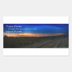 Sticker Rectangulaire Soyez fiers de ce que vous avez accompli...