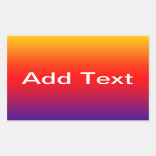 Sticker Rectangulaire Spectre des couleurs horizontales -1