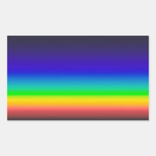 Sticker Rectangulaire spectre solaire réel