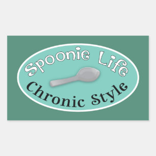 Sticker Rectangulaire Spoonie Style - Diner Green