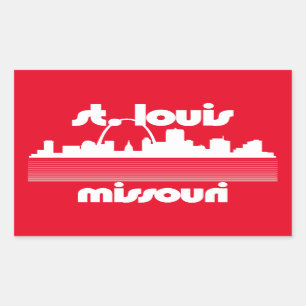 Sticker Rectangulaire St. Louis Missouri