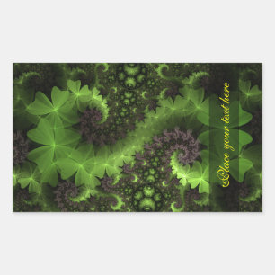 Sticker Rectangulaire St Patrick Shamrock Field