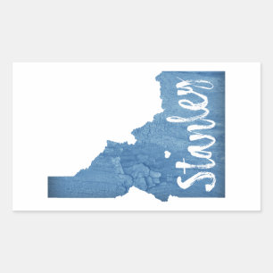 Sticker Rectangulaire Stanley Idaho