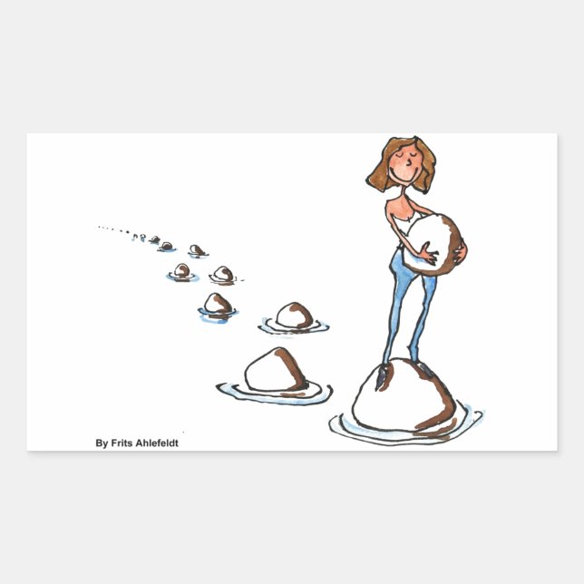 Sticker Rectangulaire Stepping (Devant)