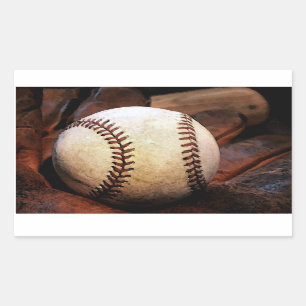 Sticker Rectangulaire Stick Rectangle de baseball