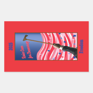 Sticker Rectangulaire StickerRaise Cane Démocratie