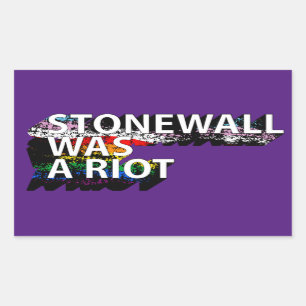 Sticker Rectangulaire STONEWALL ÉTAIT UN T-shirt RIOT
