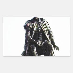 Sticker Rectangulaire Stratford-upon-Avon Shakespeare Statue jGibney
