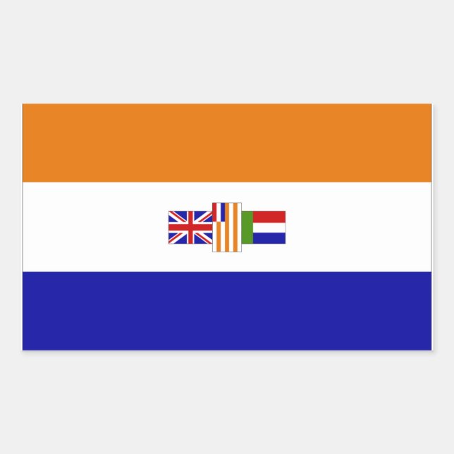 Sticker Rectangulaire Suid-Afrika (Devant)