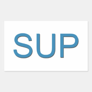 Sticker Rectangulaire SUP (Stand Up Paddleboard)