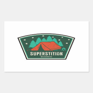 Sticker Rectangulaire Superstition Wilderness Arizona Camping