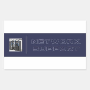 Sticker Rectangulaire Support réseau Adesivo