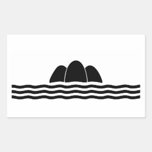 Sticker Rectangulaire Symbole de province d'île de région de drapeau d