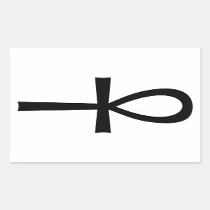 Sticker Rectangulaire Symbole de vie égyptien Ankh