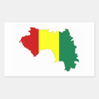 symbole silhouette du drapeau du pays de Guinée
