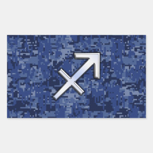 Sticker Rectangulaire SYMBOLE Zodiaque Sagittaire moderne Marine Camion