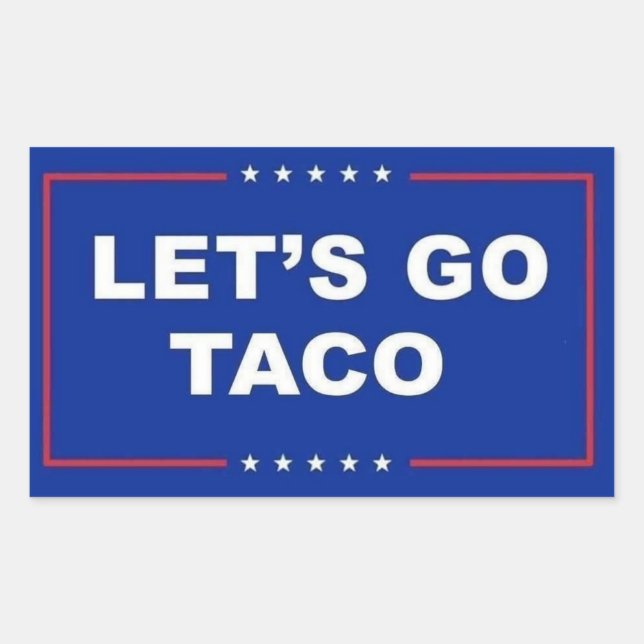 Sticker Rectangulaire Taco (Devant)