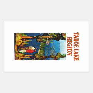 Sticker Rectangulaire Tahoe Lake