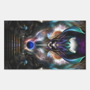Sticker Rectangulaire Taidushan Sai Esprit De Pouvoir WD