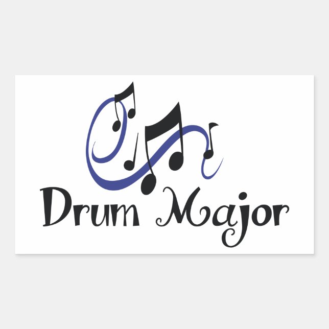Sticker Rectangulaire Tambour majeur (Devant)