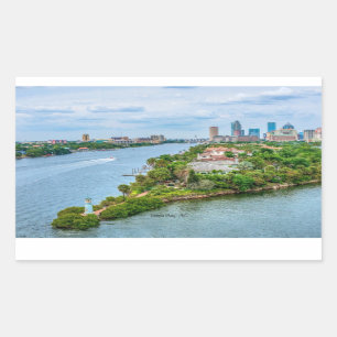 Sticker Rectangulaire Tampa Bay, Floride