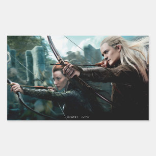 Sticker Rectangulaire TAURIEL™ et LEGOLAS GREENLEAF™