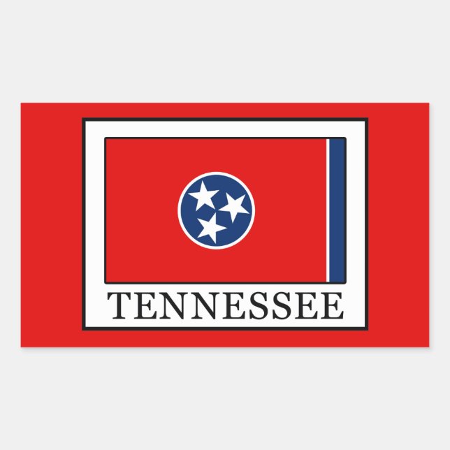 Sticker Rectangulaire Tennessee (Devant)