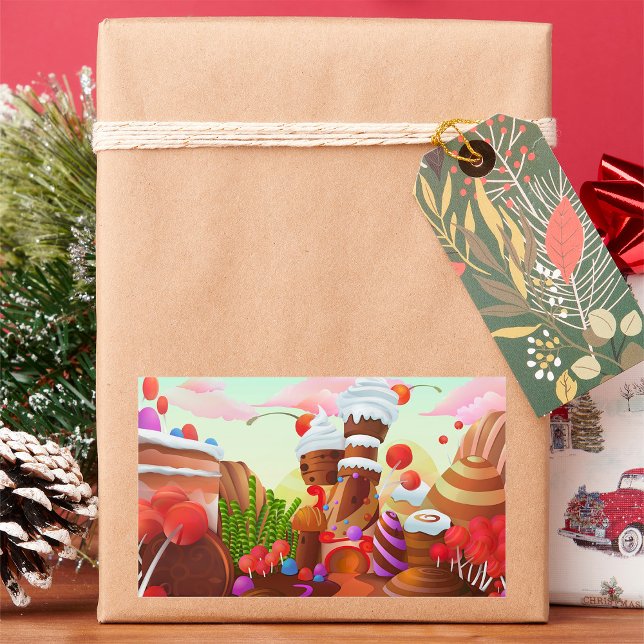 Sticker Rectangulaire Terre De Chocolat (Créateur téléchargé)