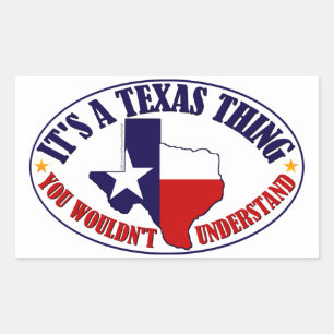 Sticker Rectangulaire Texas Thing