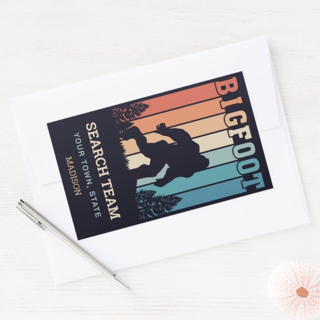 Sticker Rectangulaire Texte personnalisé (Enveloppe)