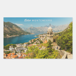 Sticker Rectangulaire Texte personnalisé Monténégro