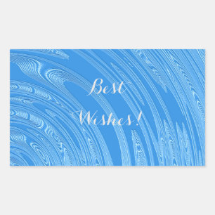 Sticker Rectangulaire texture métallique bleue abstraite