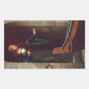 Sticker Rectangulaire The Keys, vers 1909, par Edmund Blair Leighton