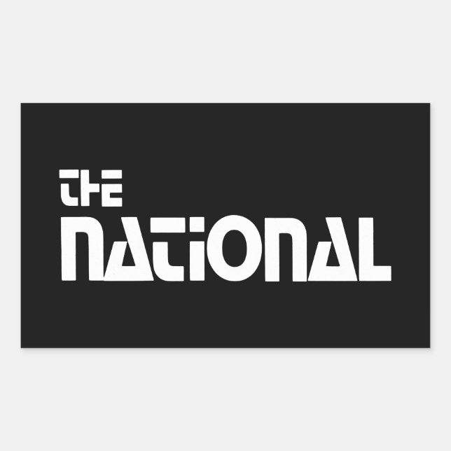 Sticker Rectangulaire  The National - Habillage promotionnel (1980) (Devant)