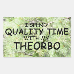Sticker rectangulaire Theorbo Time Quality
