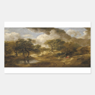 Sticker Rectangulaire Thomas Gainsborough - Paysage à Suffolk